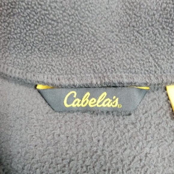 Cabela's Mens Shirt Jacket Fleece Green M Shacket Zip Long Sleeve Pullover - Picture 5 of 11
